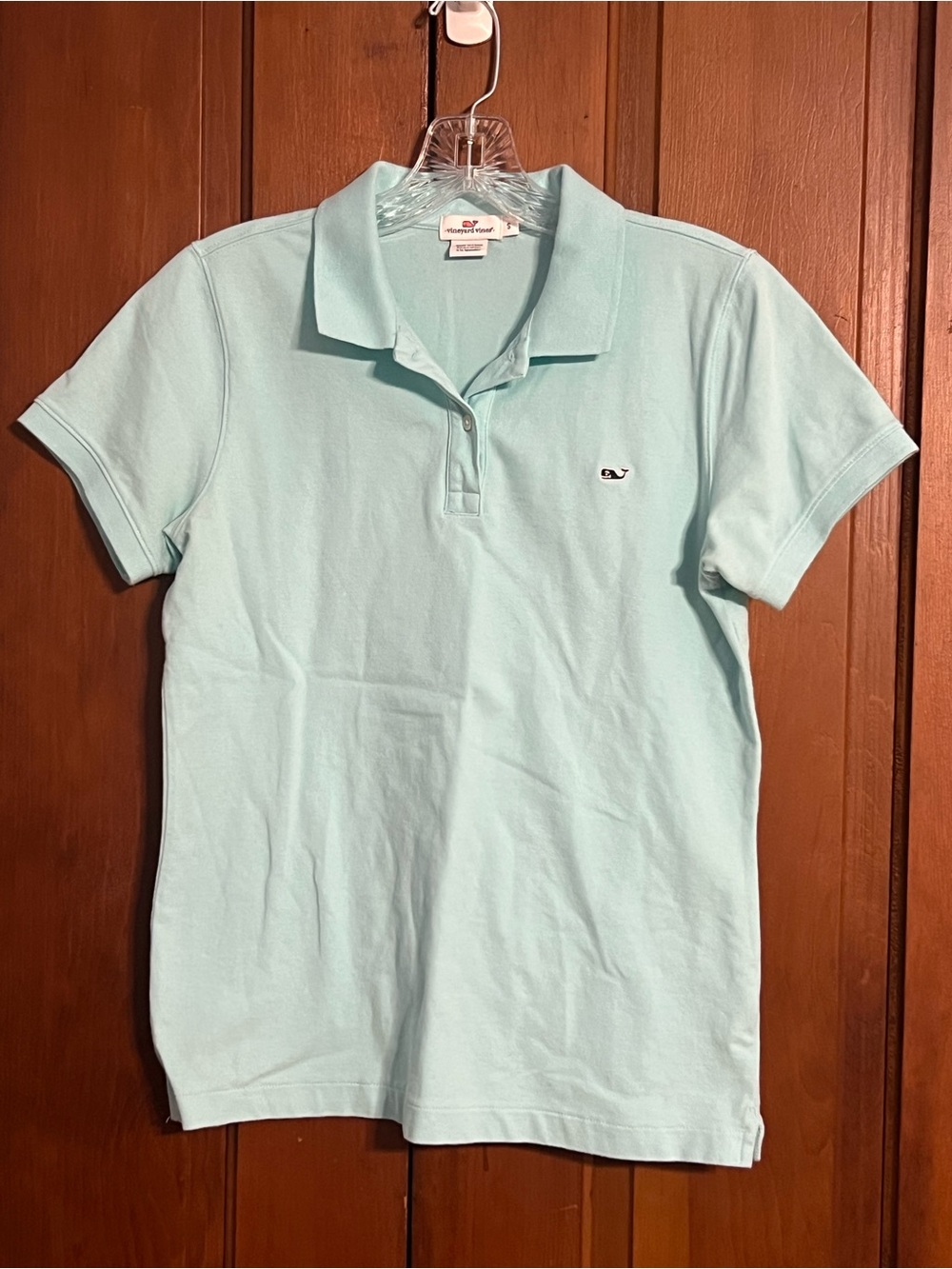 Vineyard Vines Pastel Blue Polo Shirt Women’s Size Small Great Condition